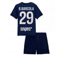 Paris Saint-Germain Bradley Barcola #29 Domáci Detský futbalový dres 2025-26 Krátky Rukáv (+ trenírky)